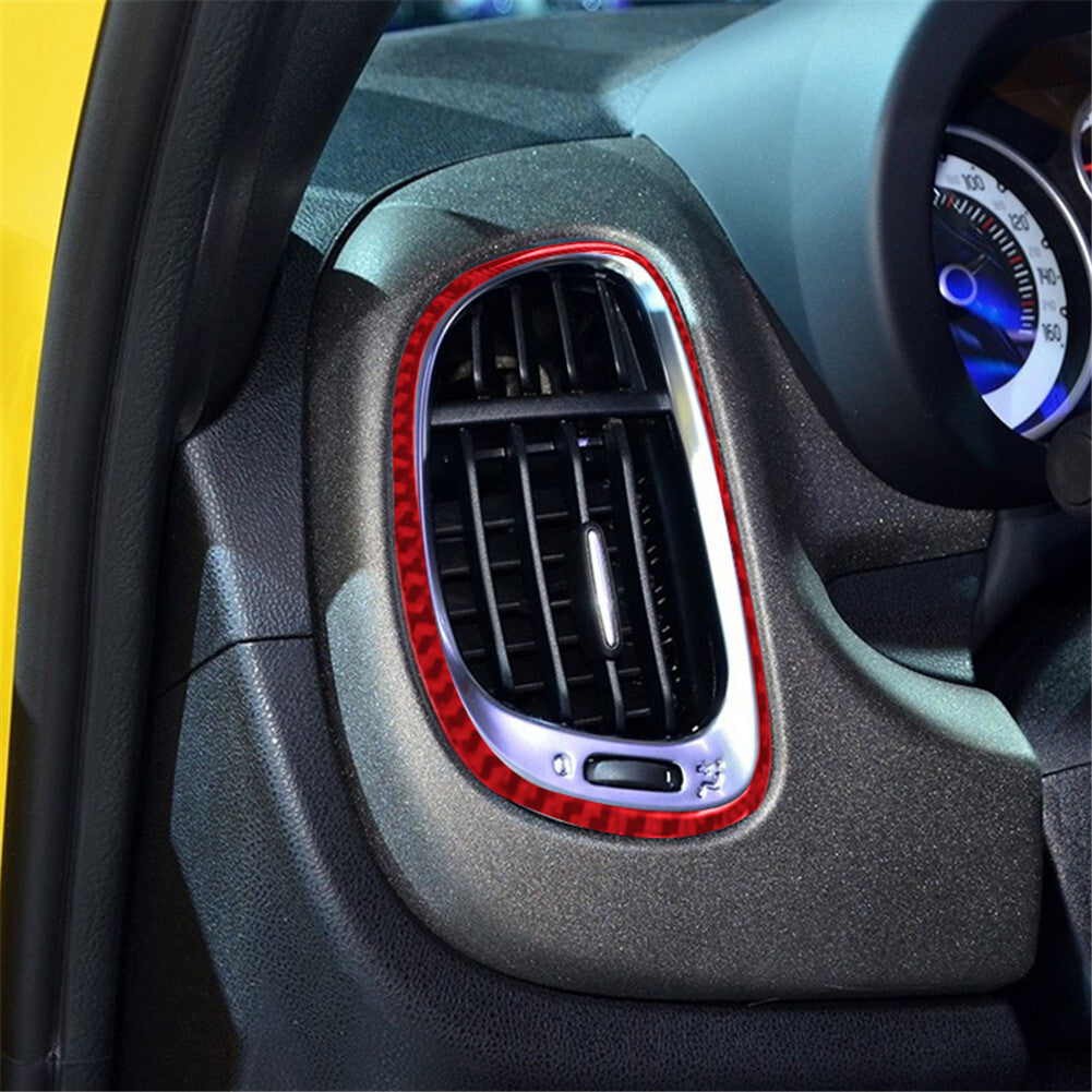 Red Carbon Fiber A/C Insert Panel Cover Trim For / 996 1998-2004 v