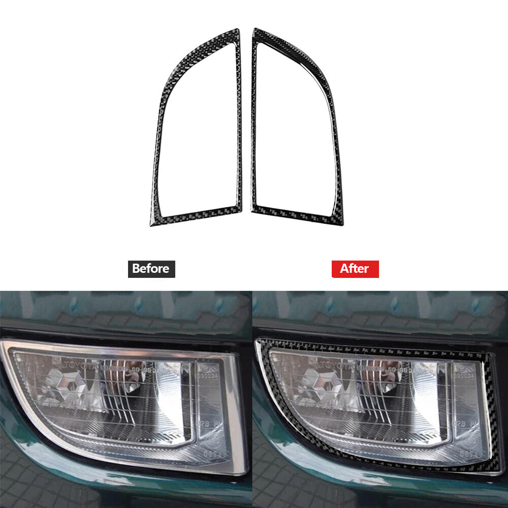 4x Red Carbon Fiber Door Handle Frame Cover Trim For 5 F10 2011-2017 v