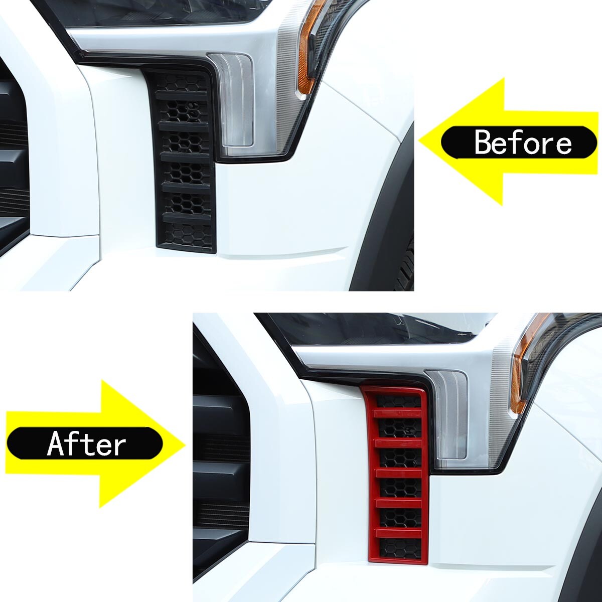 Front grille bumper vent cover trim accessories suitable for Tundra 2022- n