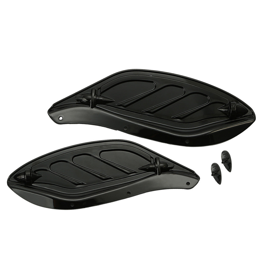 Black Fairing Adjustable Side Wings Air Deflector for Harley Touring 1996-2013 Q