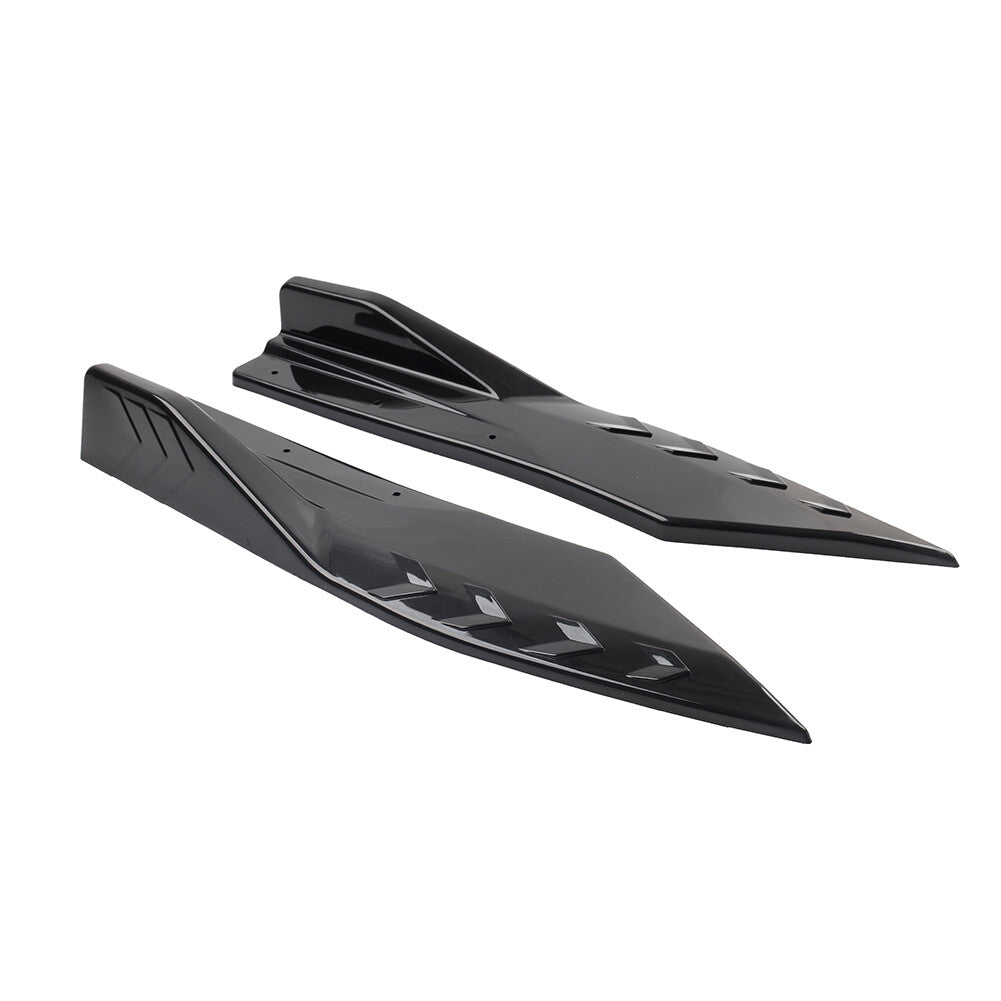 Universal Car Rear Bumper Strip Lip Spoiler Diffuser Splitter Protector Black