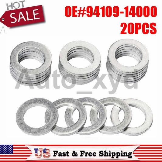 20PCS for HONDA / for ACURA 14MM TRANSMISSION OIL DRAIN PLUG CRUSH WASHERS 94109-14000 Q
