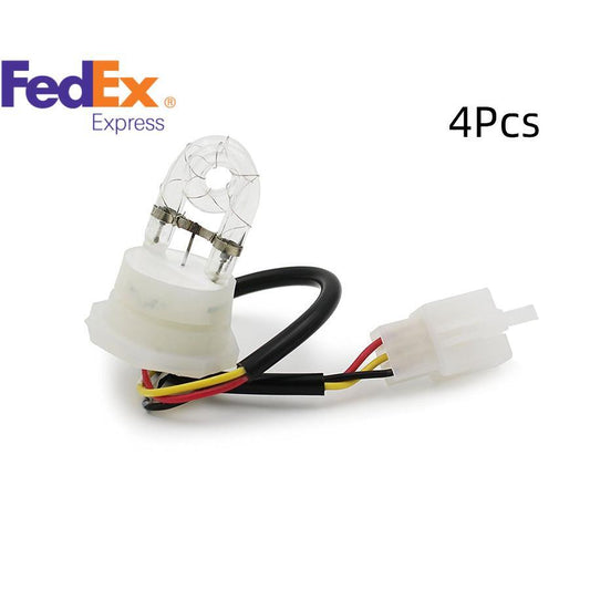 12V White 4PCS/Set HID A Way Flash Strobe Spare Replacement Bulbs Tube Light Kit Q