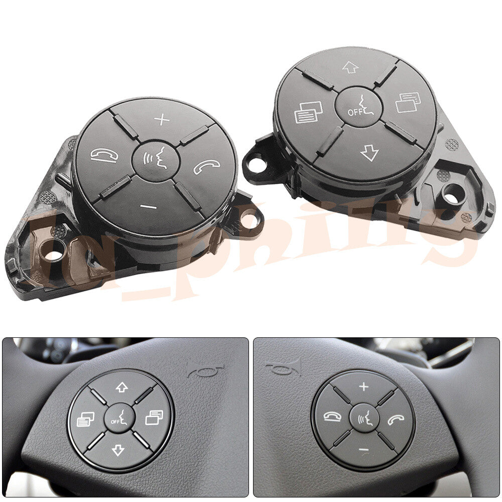 for Mercedes-Benz 2006-2011 ML GL RHLH Steering Wheel Switch Repair Button Gray