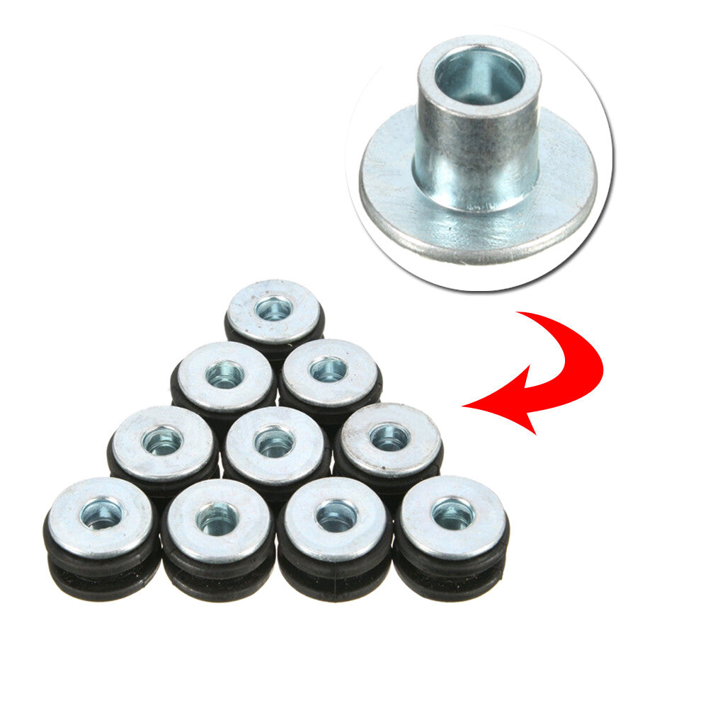 10Pcs Motorcycle Rubber Grommets Bolt for Honda for Yamaha for Suzuki for Kawasaki Fairing