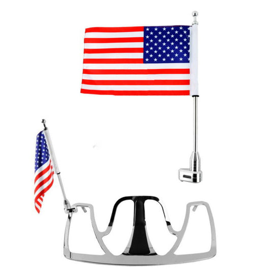 Flag Pole Luggage Rack Vertical American for Honda GoldWing GL1800 2001-2011 Q