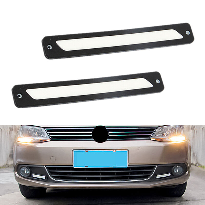 White DRL LED Car Daytime Running Lights, Driving Light Bulbs, Daylight Strips, Fog Lights - n