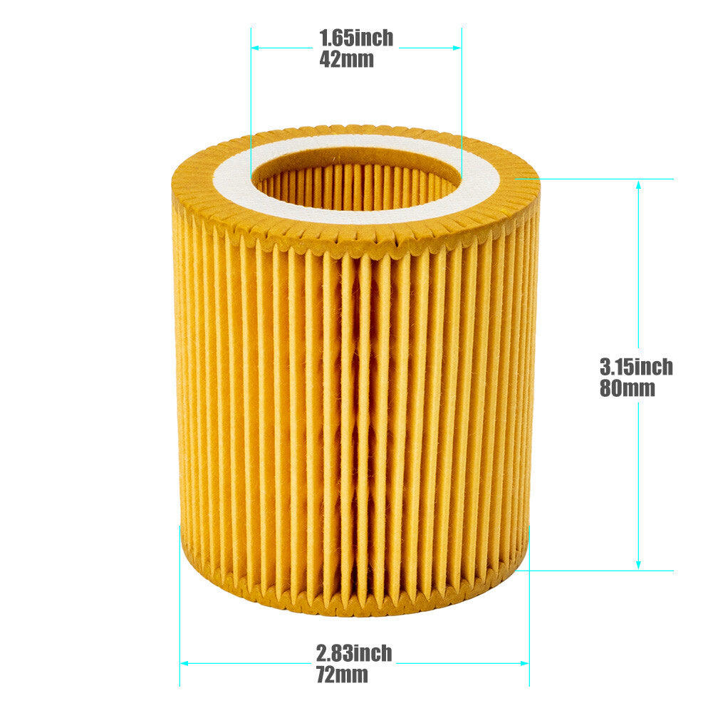 1Set NEW Engine Oil Filter 11427566327 For 2013-2015 ACTIVEHYBRID 3 5 7 AU v