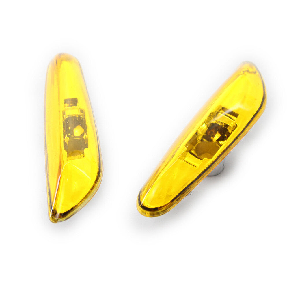 Fit for BMW E46 4DR 02-05 63137165915 Side Marker Light Turn Signal Lamp 2x Yellow