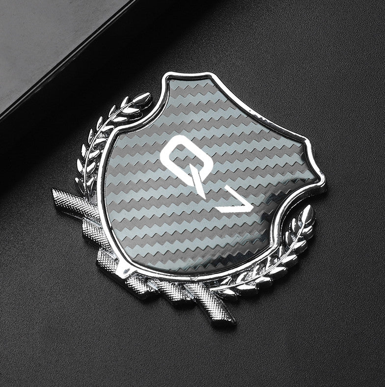 4x45mm VS Working Black Wheel Center Sticker, Hub Sticker, Rim Sticker, Logo
