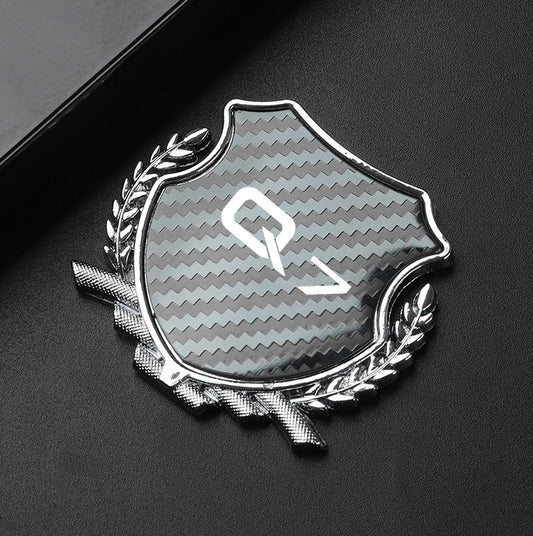 4x45mm VS Working Black Wheel Center Sticker, Hub Sticker, Rim Sticker, Logo