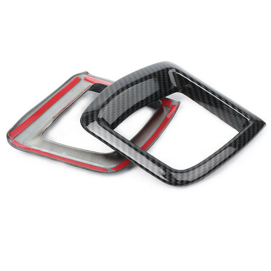 Air Vent Outlet Cover Trim 2pcs/set Carbon Fiber Frame for Volvo XC60 2018-2021