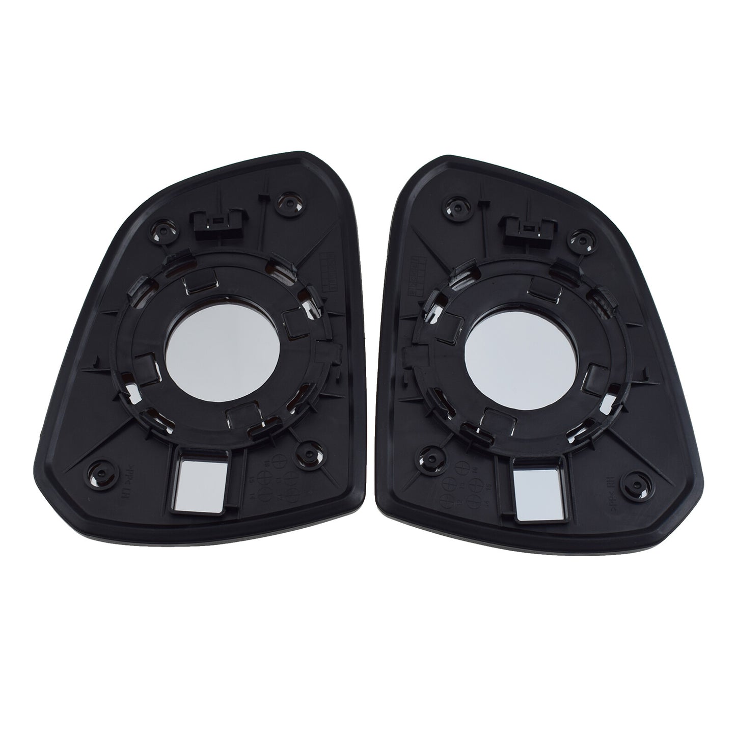 Pair Left Right Side Non-Heated Mirror Glass W/ Back for Hyundai I10 2014-2020