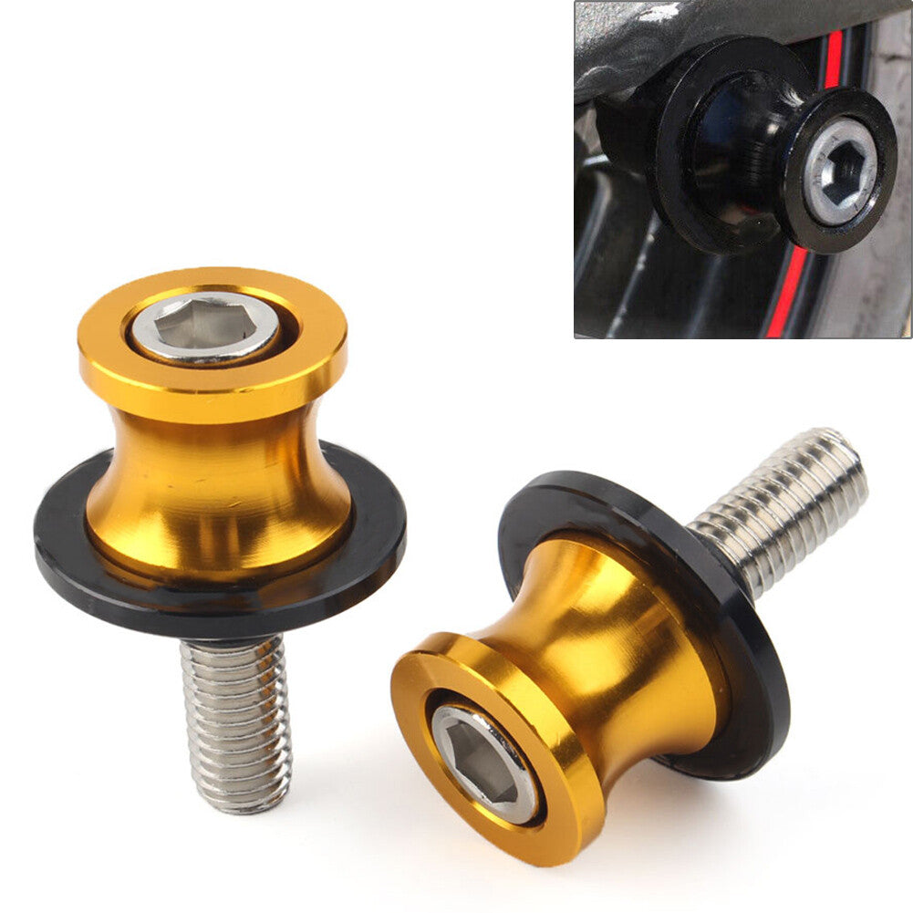 10mm CNC Swingarm Spools Slider Swing Arm Stand for KAWASAKI ZX6R 1998-2011 Gold