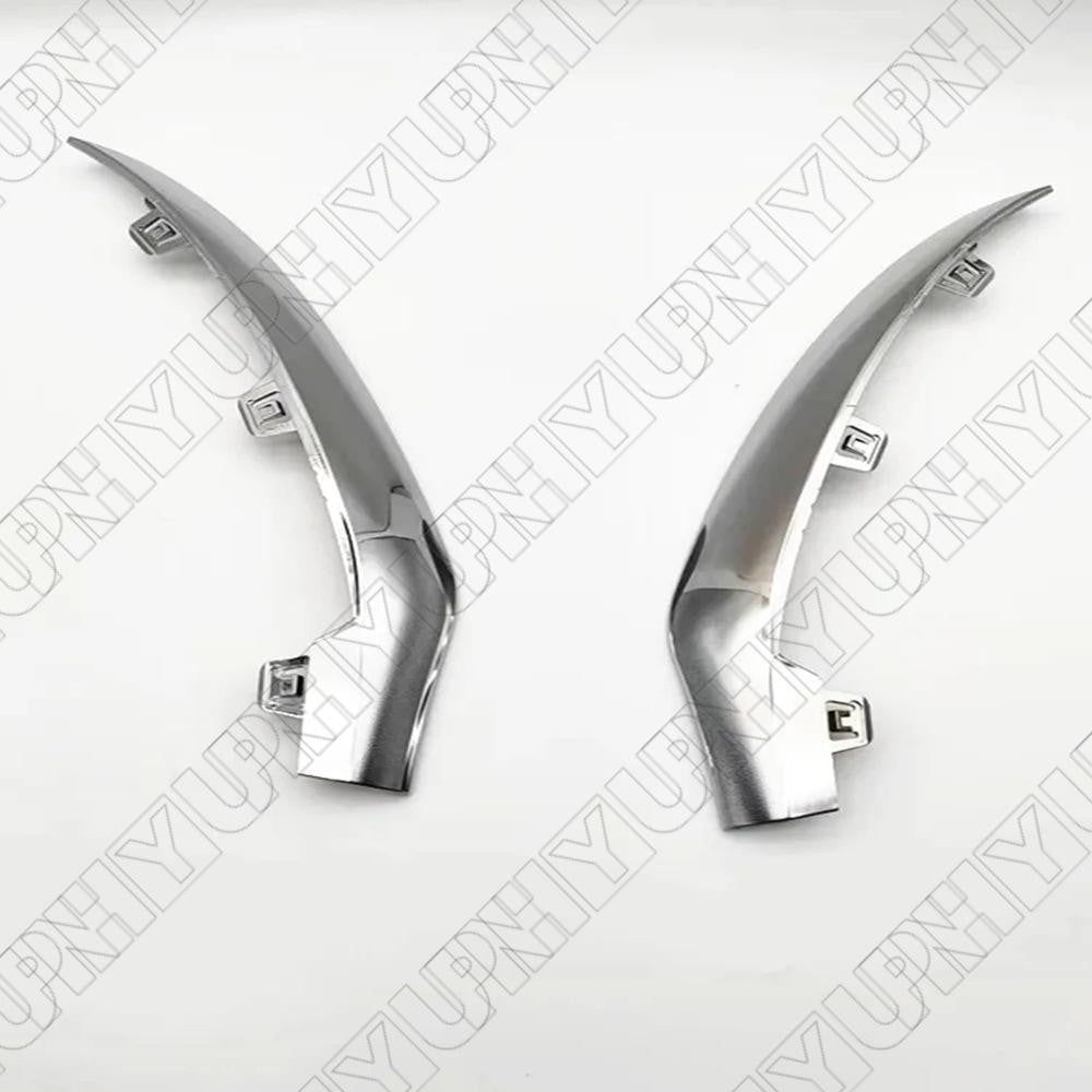 2 × Front Bumper Moulding Trim Silver for Mercedes for Benz W253 GLC Class 2017 2018 Q