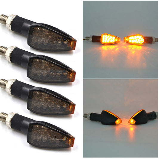 4pcs Motorcycle Indicators 14 LED Turn Signal for Suzuki DR-Z400 400 DRZ400 10mm Q