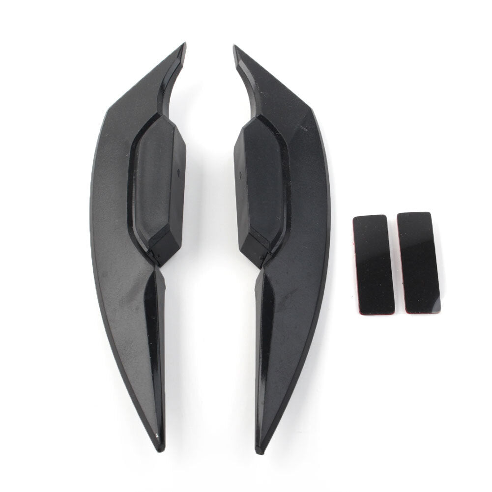 2¢ª Verkleidung Winglets Seitenspoiler Deflektor Air Wing Kit Universal Schwarz