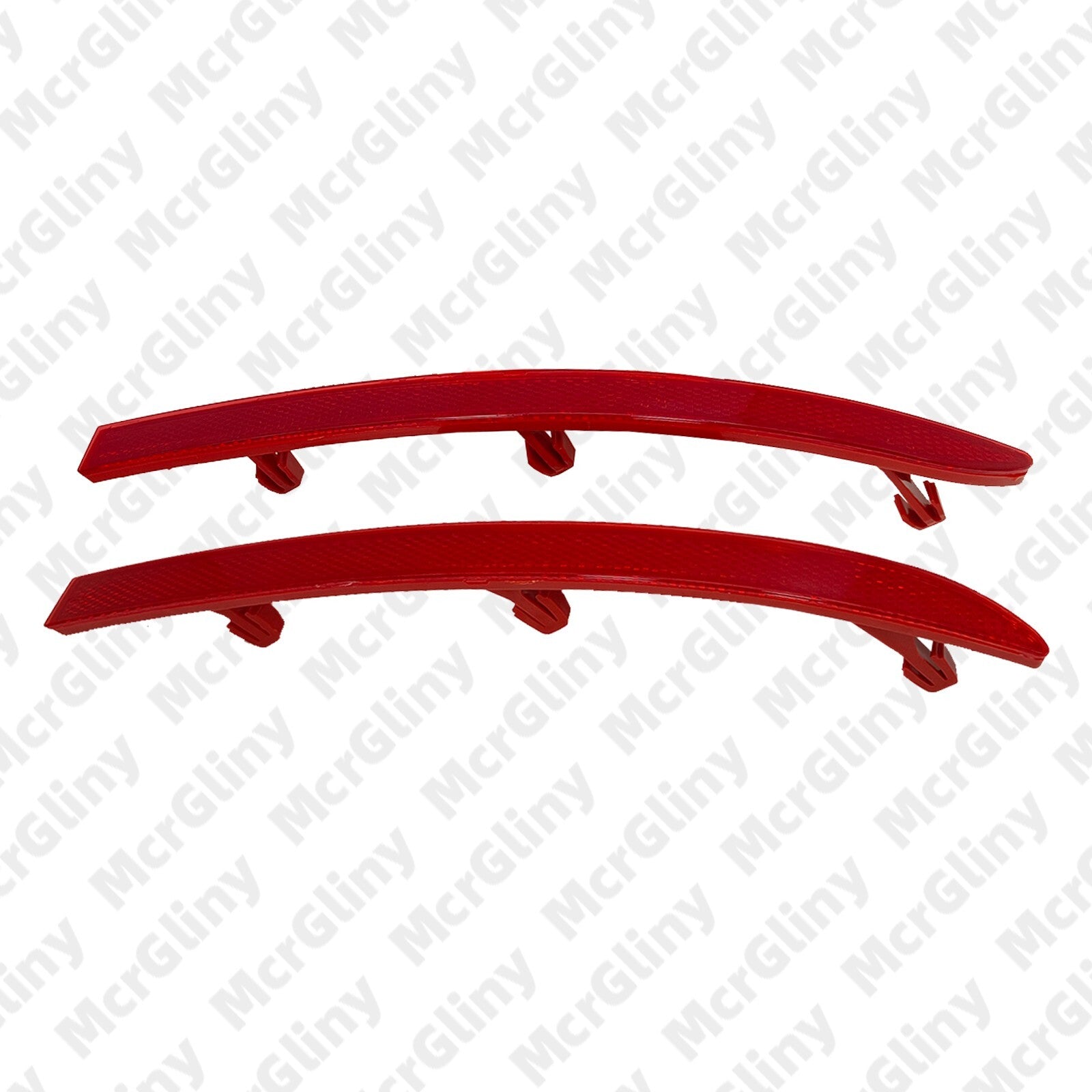 1. Double left + right red rear bumper marker reflectors for Tiguan 2008-2018 n
