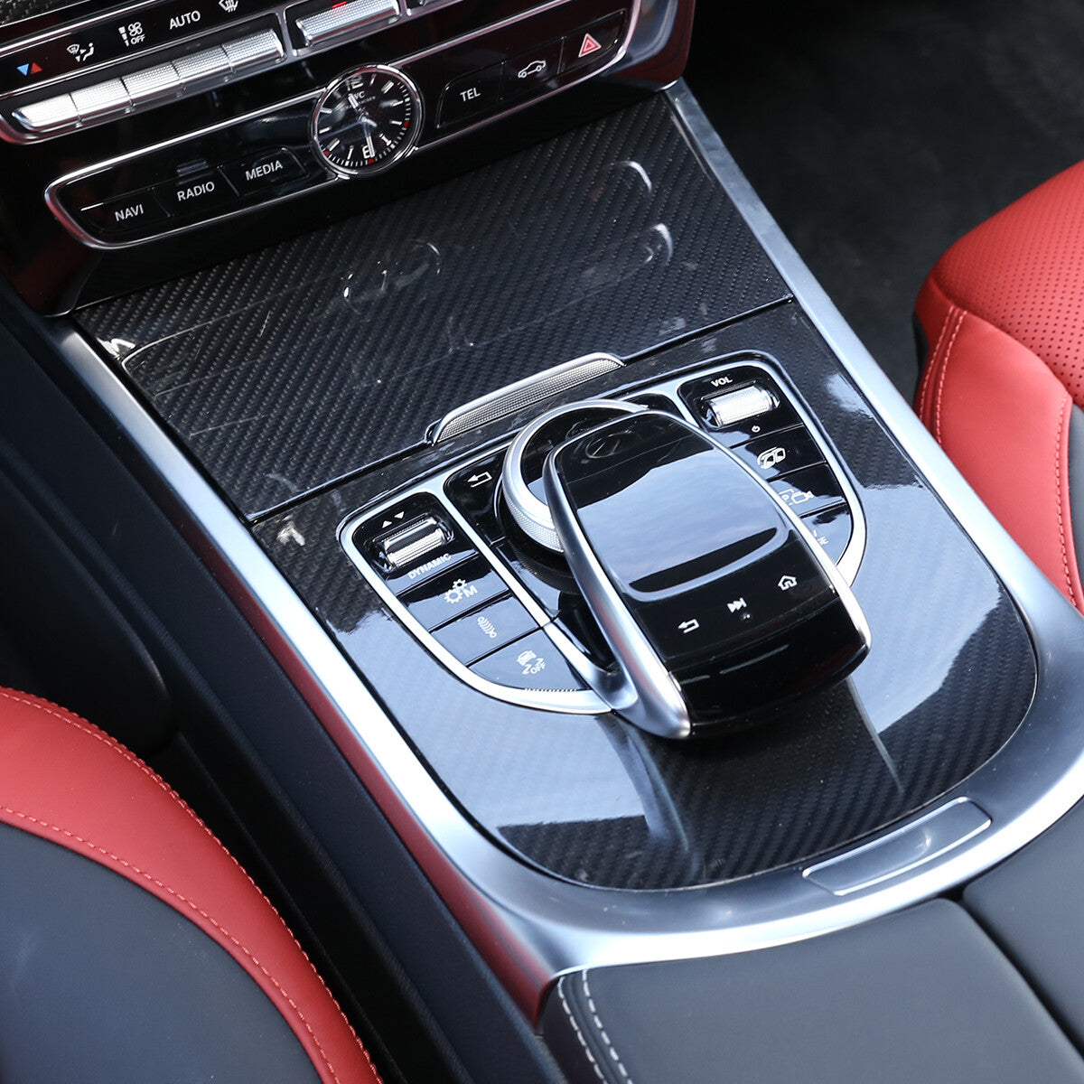 carbon fiber center console panel cover trim for G-Class 2019-2023 - n