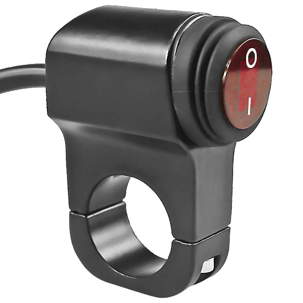 7/8 ATV Handlebar Light Switch, Waterproof Handlebar Headlight Switch, 12V