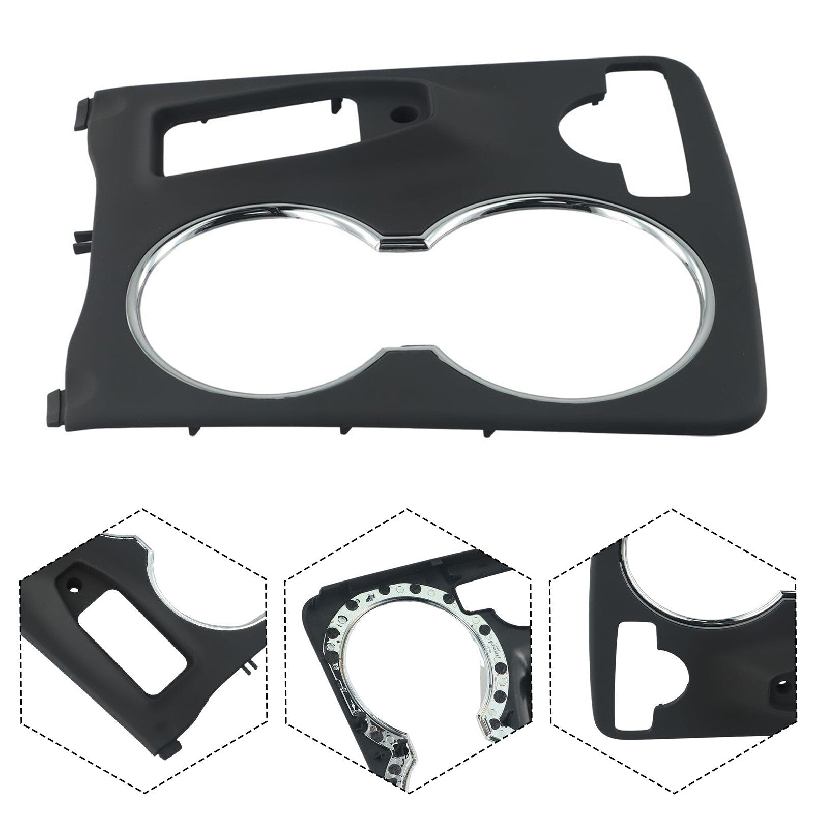 for Benz X204 GLK250 GLK300 GLK350 10-15 Center Console Cup Holder Trim Cover v