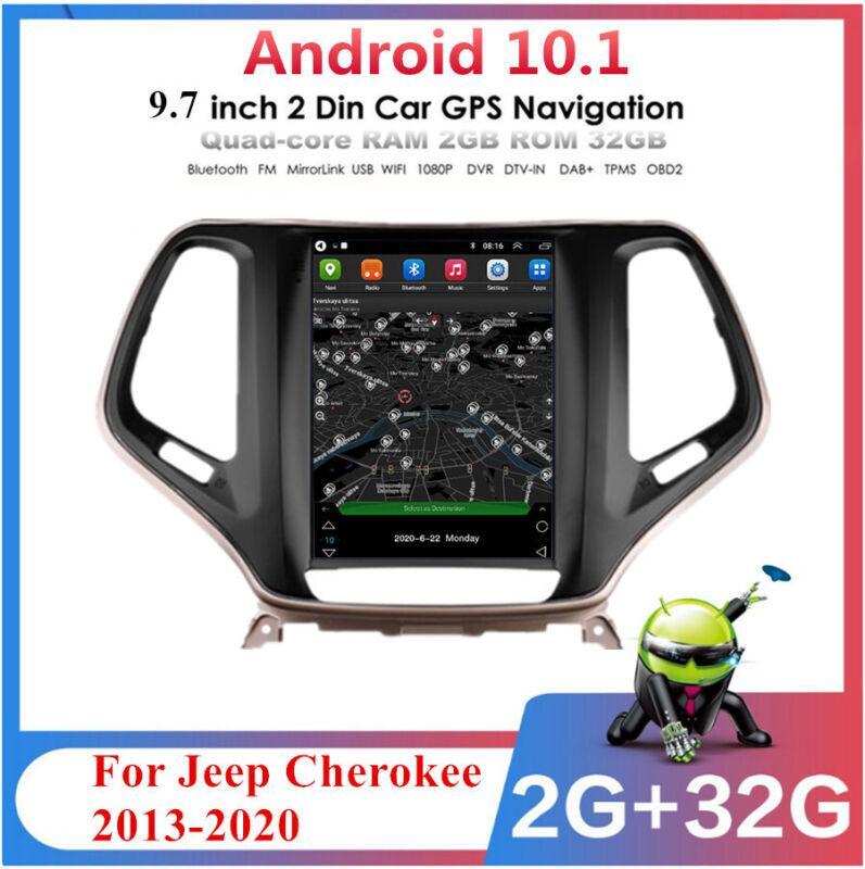 Vertical Wi-Fi 2+32GB for 2013 for Jeep Cherokee, Android 10.1, Stereo Radio, GPS Navigation n