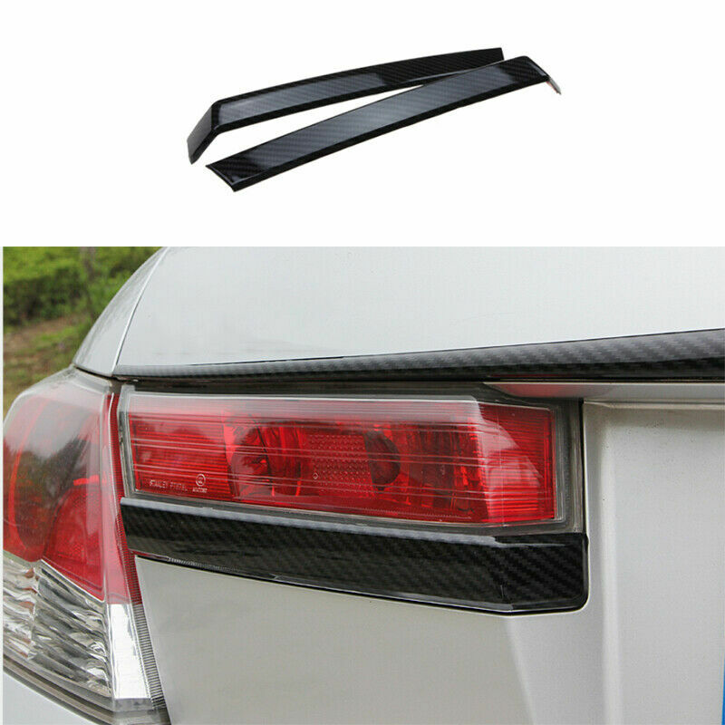 for Honda Accord 08-2013 Carbon Fiber Look Rear Tail Light Lamp Strip Trim Cover