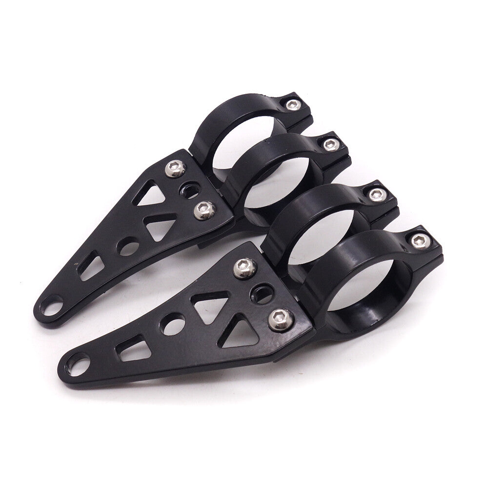 41mm Aluminum Motorcycle Headlight Mount Bracket Fork Clamps For Cafe Racer Q