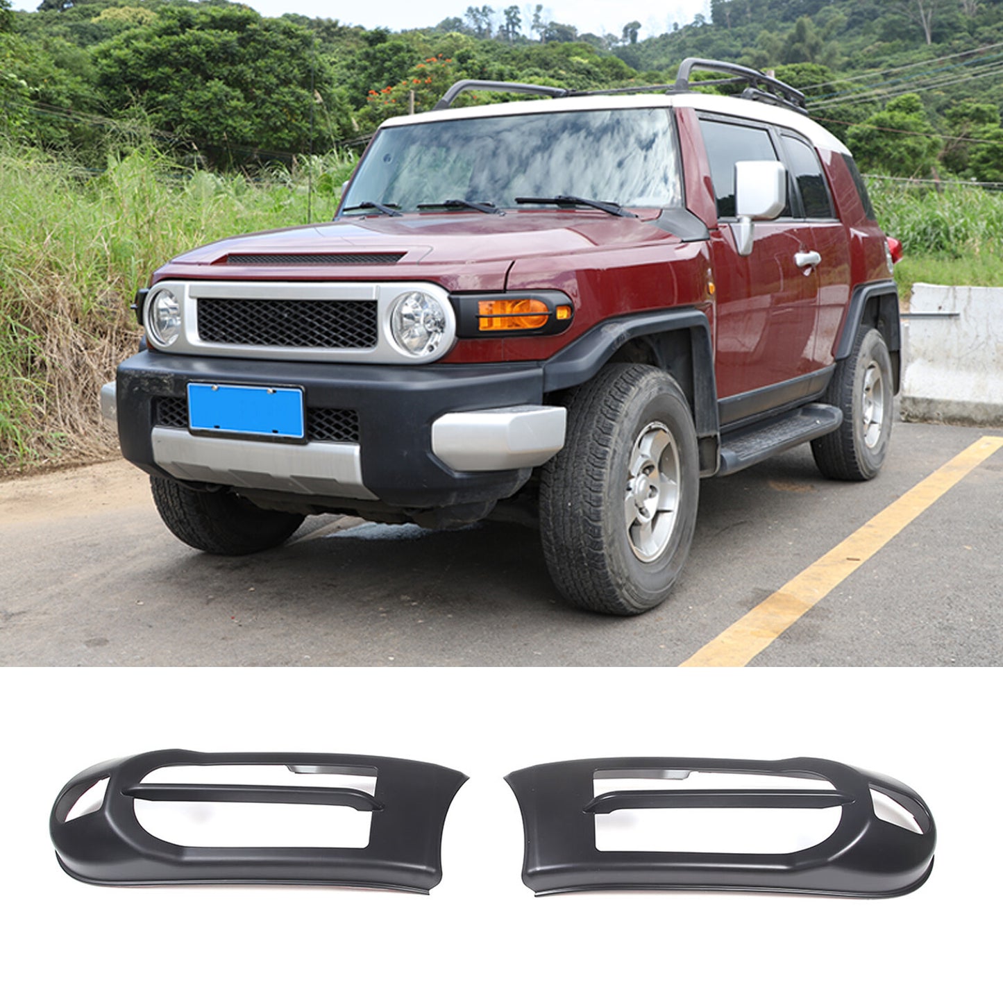 ABS glossy black tailgate handle decorative protective cover suitable for Ranger 2015-2021- v