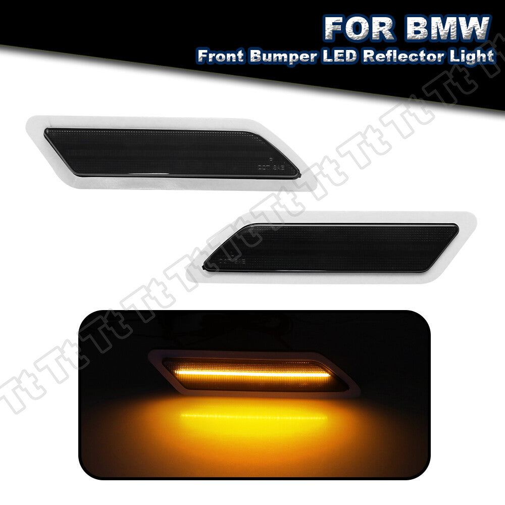 LED front bumper reflector lights side marker lights for 2012 - 15 for 320i 328i 335i - v