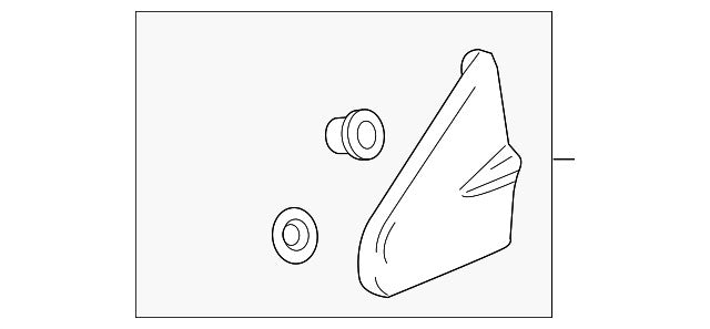 Fit 2012-2020 for Chevrolet Sonic Passenger Side Fender Applique OE Trim 95461590
