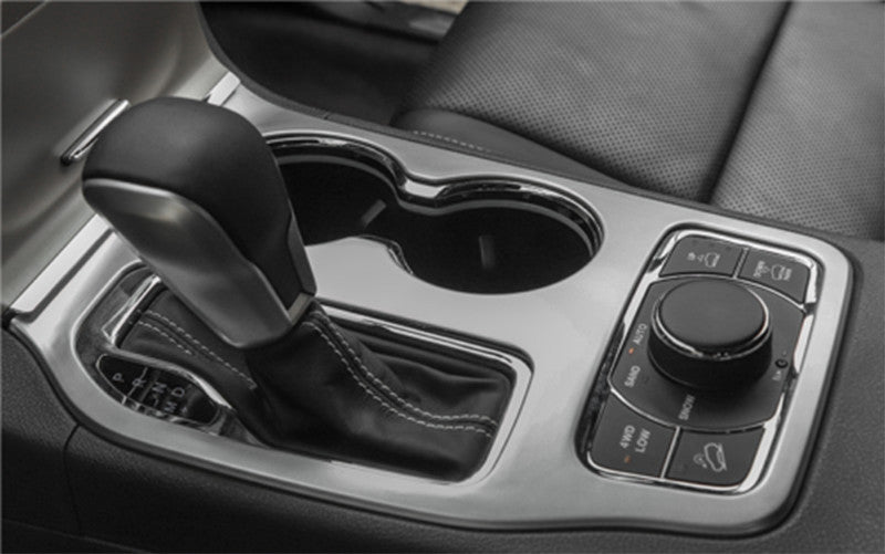 for Jeep Grand Cherokee 2017-2020 Silver Central Console Gear Shift Panel Cover
