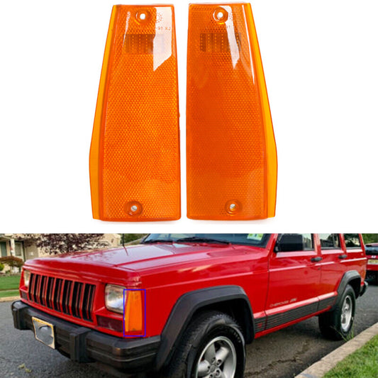 pair of corner parking lights for the for Jeep Cherokee Wagoneer Comanche pickup truck