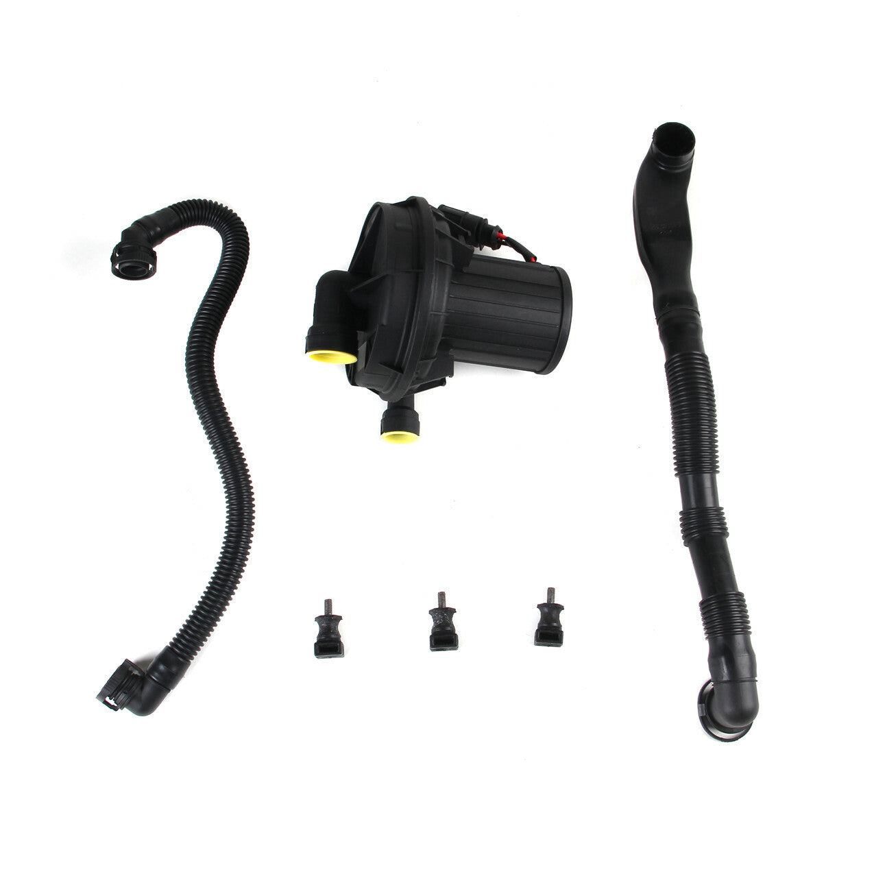 Secondary Air Pump + 3x Mount + Hose Set Fit for VW for Passat for AUDI for A4 06A959253E Q