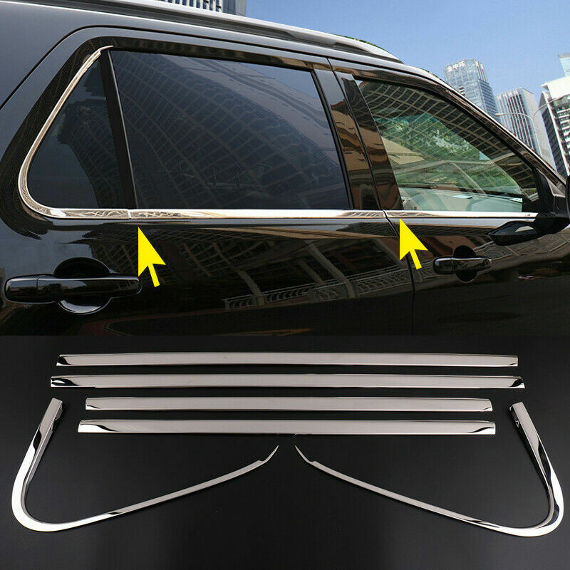 for Ford Explorer 2011-2019 Steel Chrome car Bottom Window Frame Sill Trim Cover