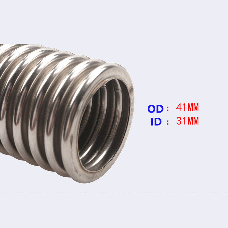 24-inch universal stainless steel radiator flexible cooling water hose kit with cap