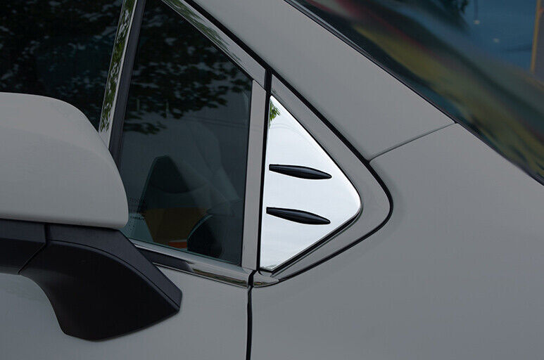 Chrome Steel Front Triangle A-Pillar Cover Trim 2PCS for Toyota for Sienna 2021-2023
