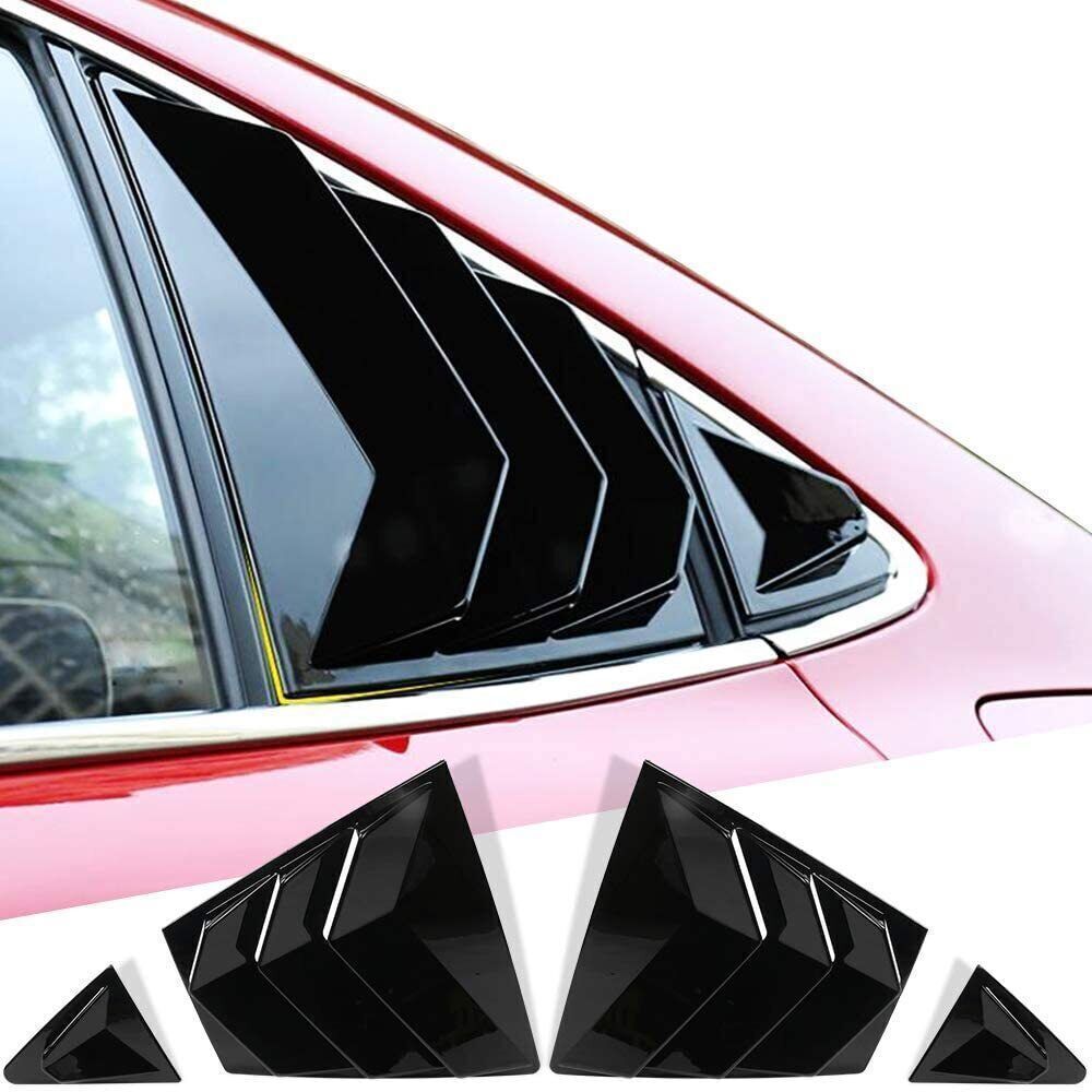 for Corolla 2023-2024 Side Window Louver Shutter Cover Trim Gloss Black B n