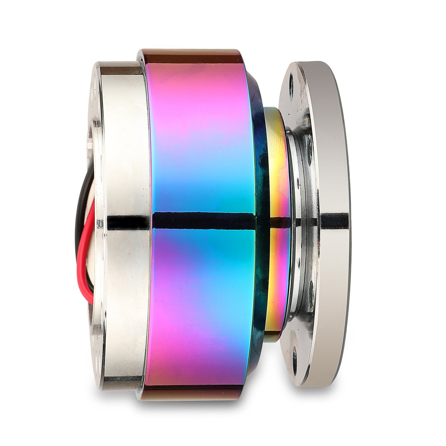 Universal Neo Chrome Steering Wheel Quick Release Hub Adapter Snap Off Boss Kit