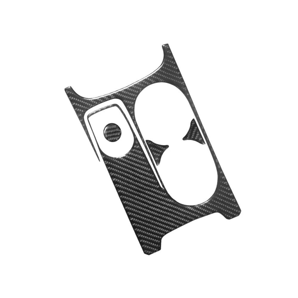 4pc For CLA GLA Carbon Fiber Interior Center Cup Holder Cover Trim n
