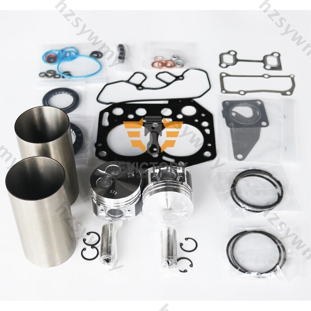 Rebuild/overhaul kit for piston rings, gaskets, and bearings suitable for 2TNV70-