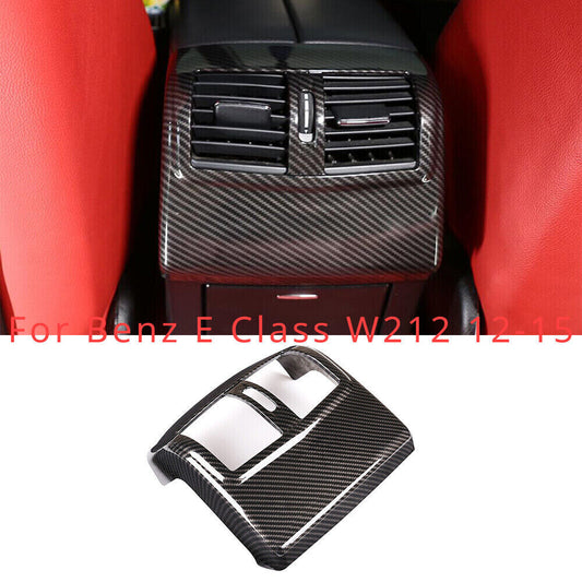 Carbon Fiber ABS Rear Air Vent Outlet Trim for Mercedes Benz E Class 12-15 W212