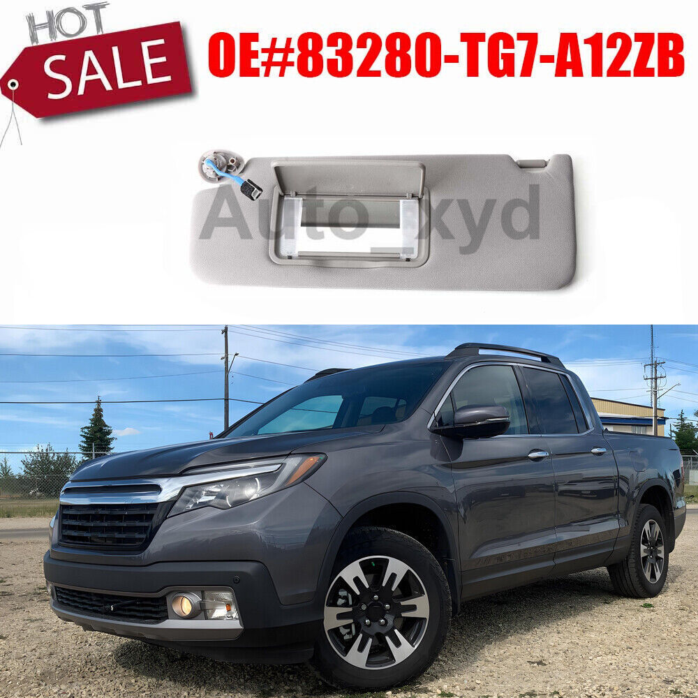 83280-TG7-A12ZB Driver Left Sun Visor W/Light Gray for HONDA Pilot Ridgeline