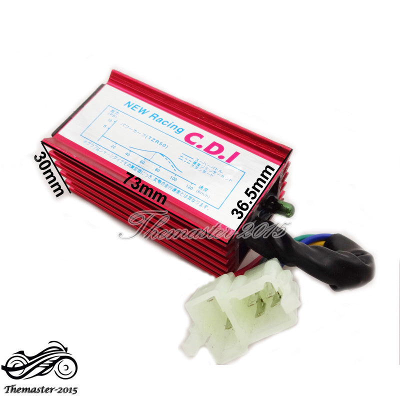 Red 6 Pin Racing CDI For 50cc 110 125 150 250 cc Chinese Pit Dirt Bike ATV Quad Q