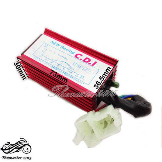 Red 6 Pin Racing CDI For 50cc 110 125 150 250 cc Chinese Pit Dirt Bike ATV Quad Q