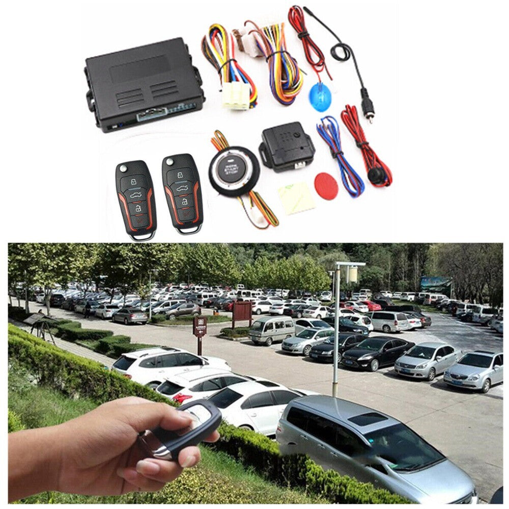 Remote Concrol Car Engine Start & Stop Button Switch Keyless Entry Central Lock n