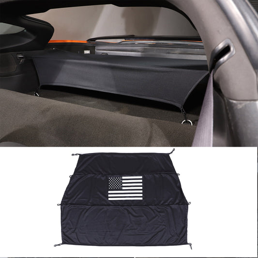 Rear trunk safety sunshade accessory for CORVETTE C7 ZR1 2014 - 2019 American Flag New Product