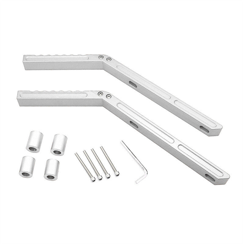 Rear Grab Handles CNC Aluminum Compatible with for Jeep for Wrangler JK 07-18 Silver