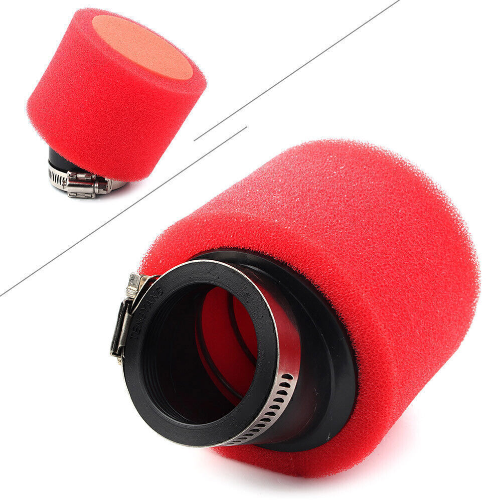 Suitable for all-terrain vehicles, go-karts, mixed scooters, pocket off-road bikes, 50mm motorcycle air filter angle Q
