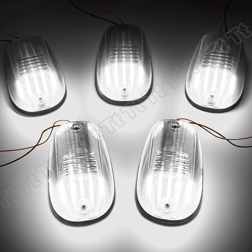 5-pack white LED cab roof marker lights for Dodge for Ram 1500 2500 3500 trucks